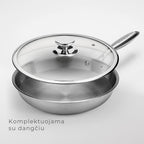 Spektra 28 cm keptuvė su dangčiu
